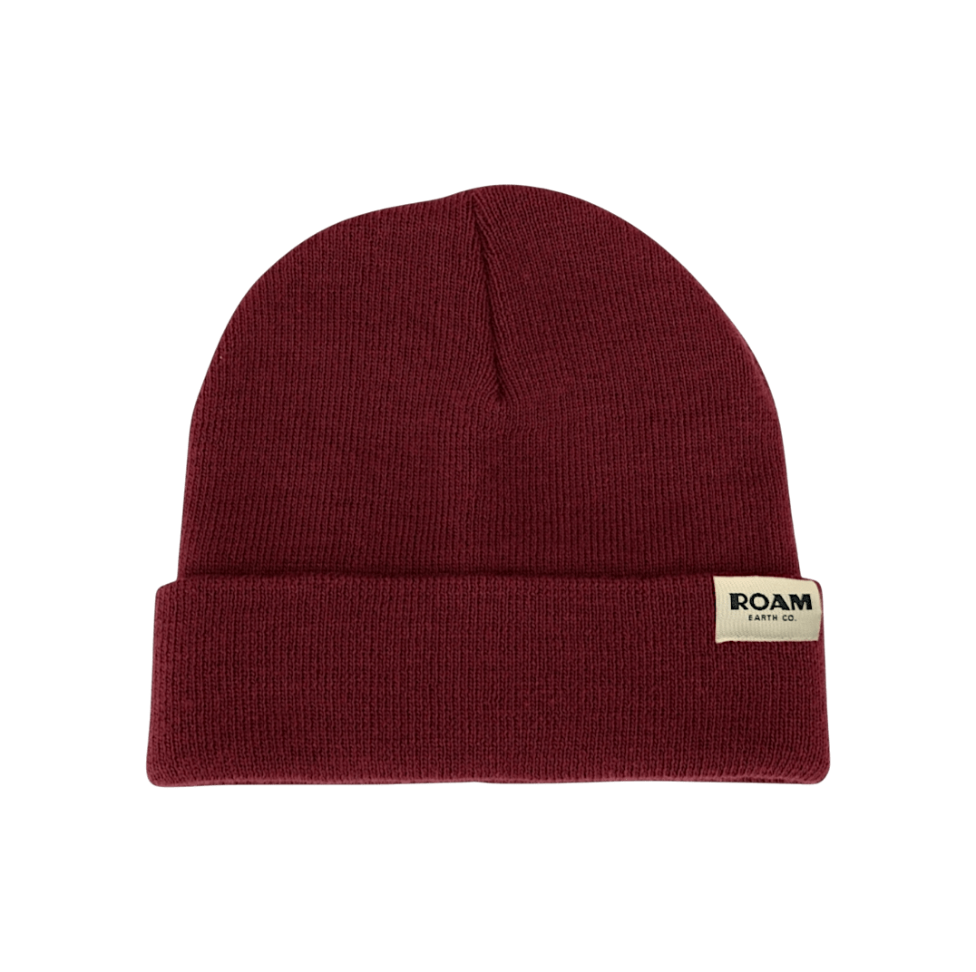 Roam Wool Blend Burgundy Beanie - Roam Earth Co.