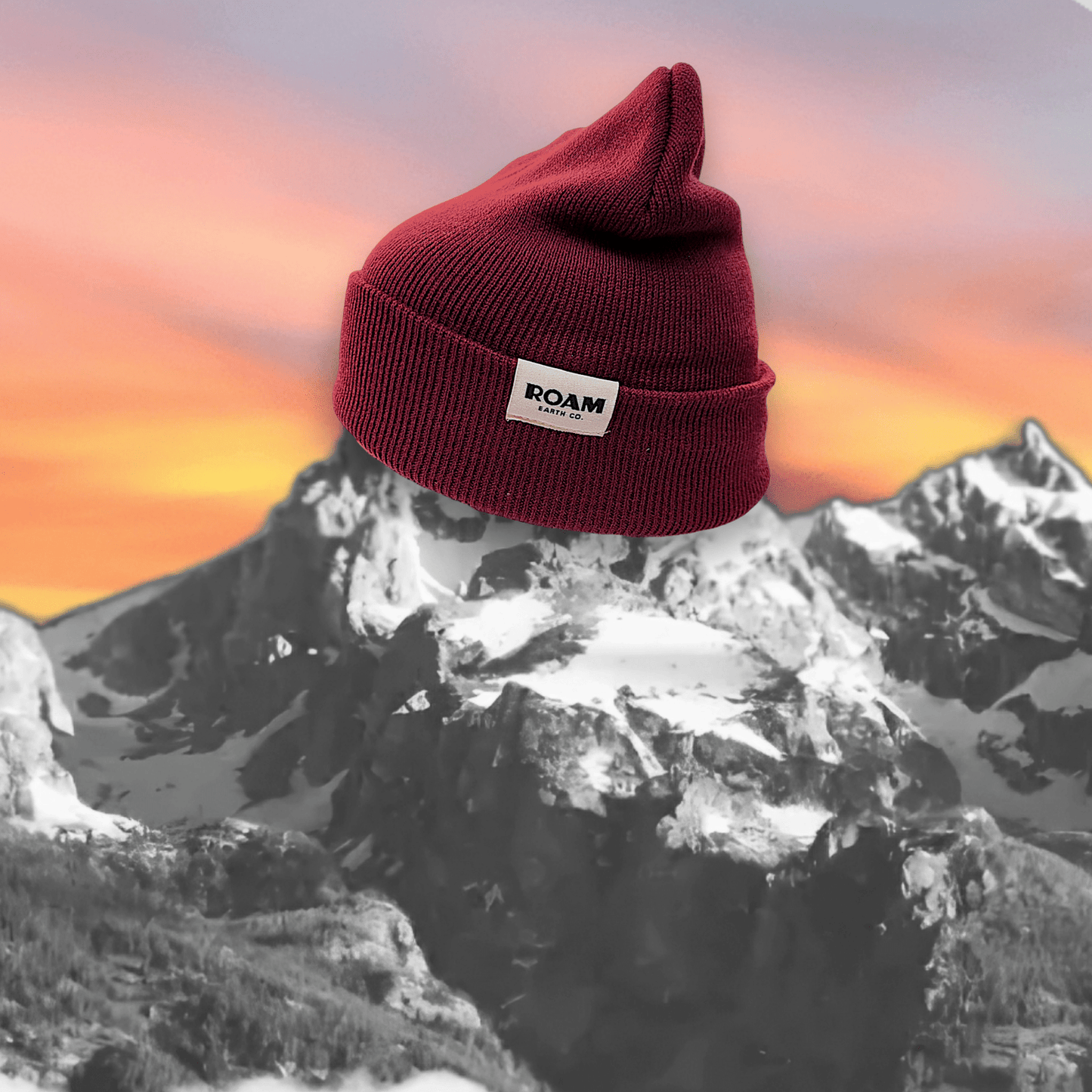 Roam Wool Blend Burgundy Beanie - Roam Earth Co.