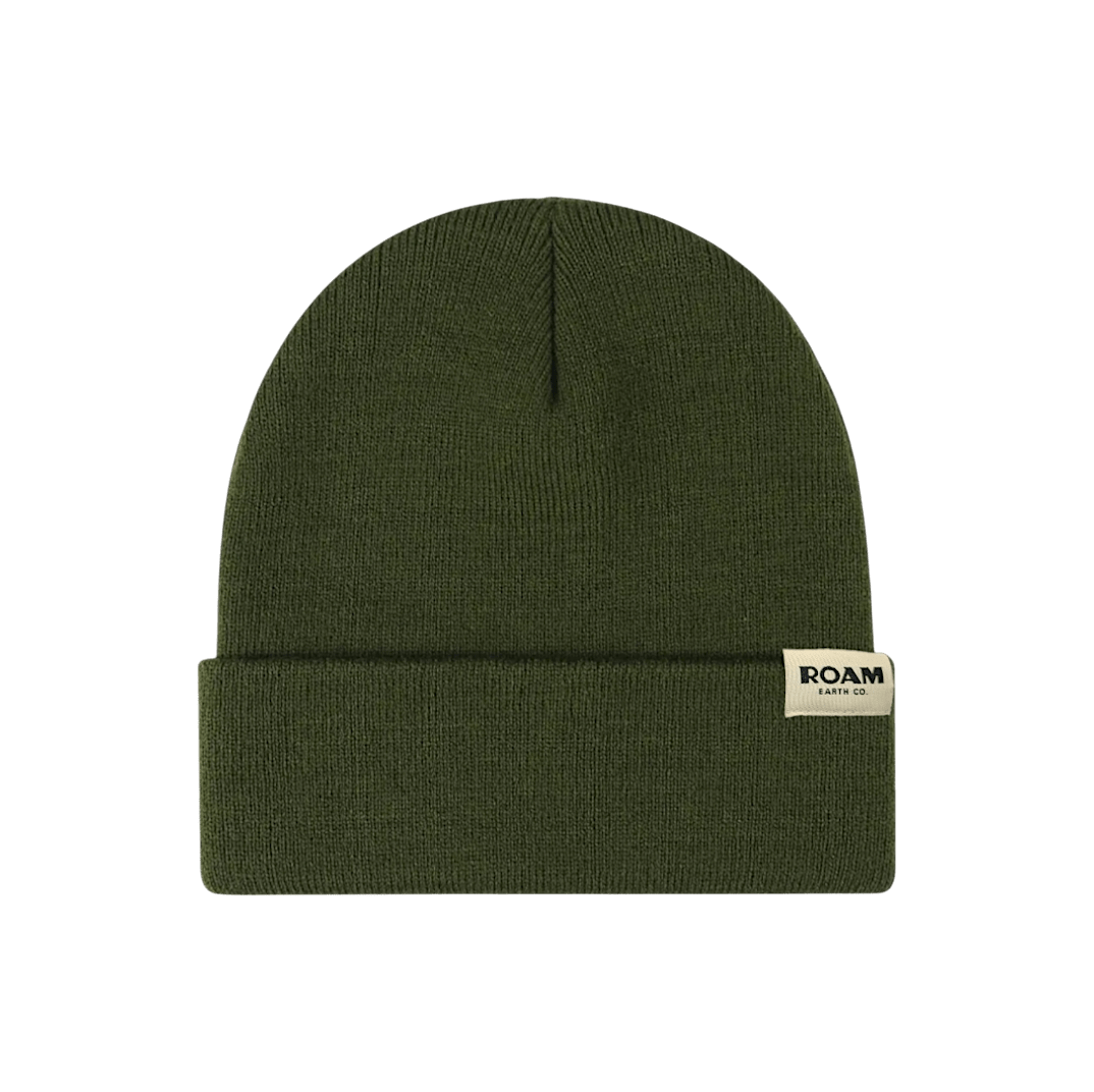 Roam Wool Blend Forest Green Beanie - Roam Earth Co.