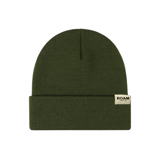 Roam Wool Blend Forest Green Beanie - Roam Earth Co.