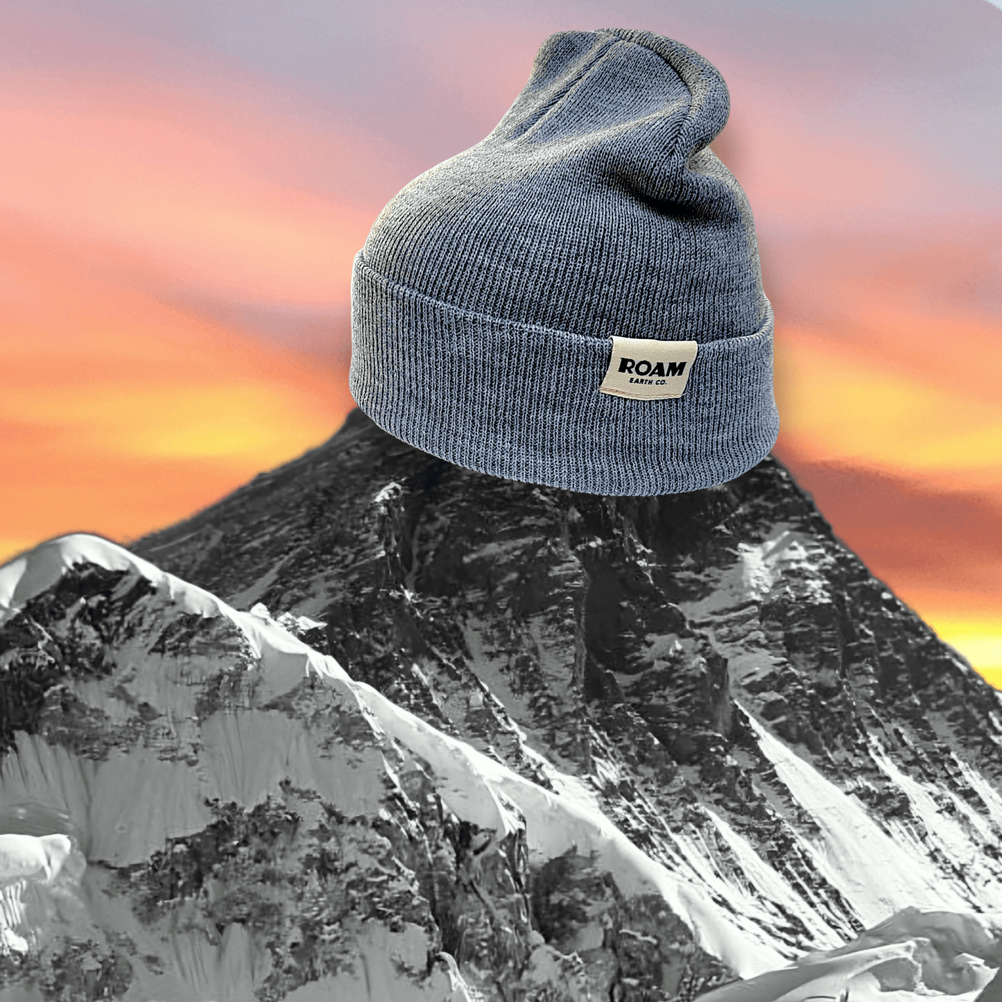Roam Wool Blend Heather Grey Beanie - Roam Earth Co.