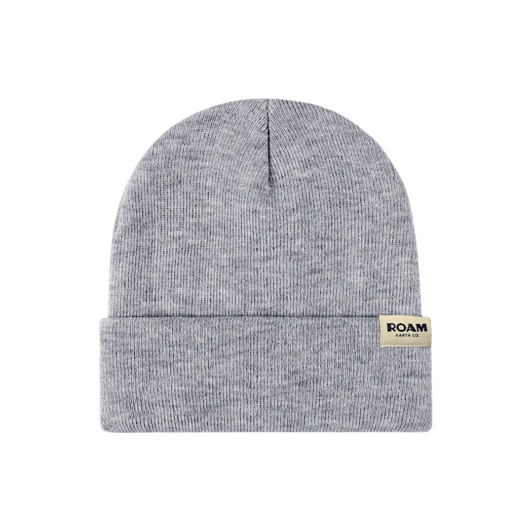 Roam Wool Blend Heather Grey Beanie - Roam Earth Co.