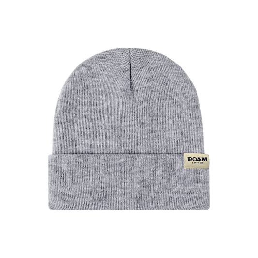Roam Wool Blend Heather Grey Beanie - Roam Earth Co.
