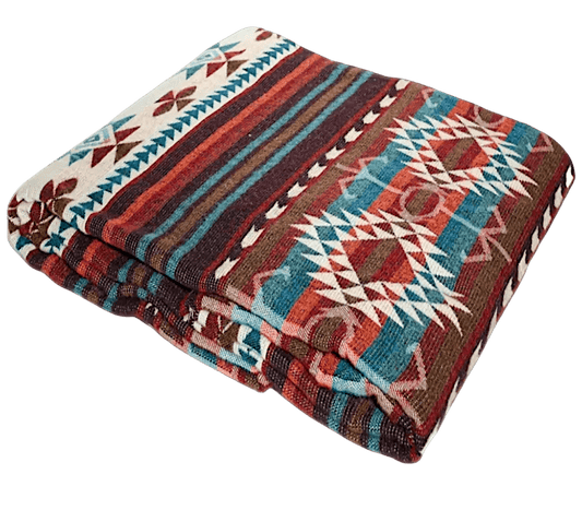 Rocky Mountain Alpaca Wool Reversible Pattern Blanket - Roam Earth Co.