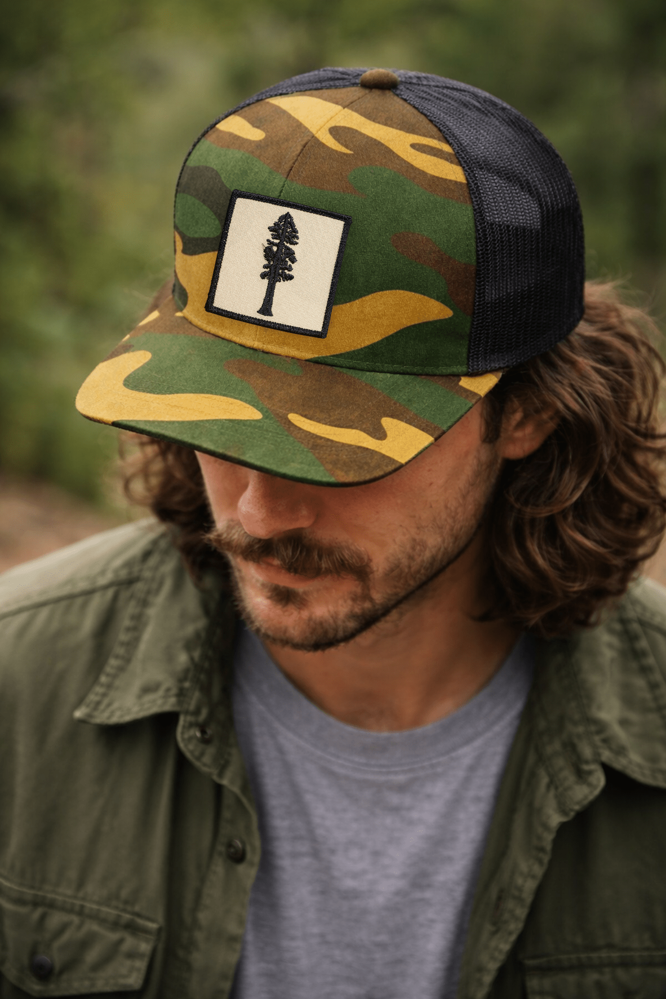 Sequoia Camo Trucker Cap - Roam Earth Co.