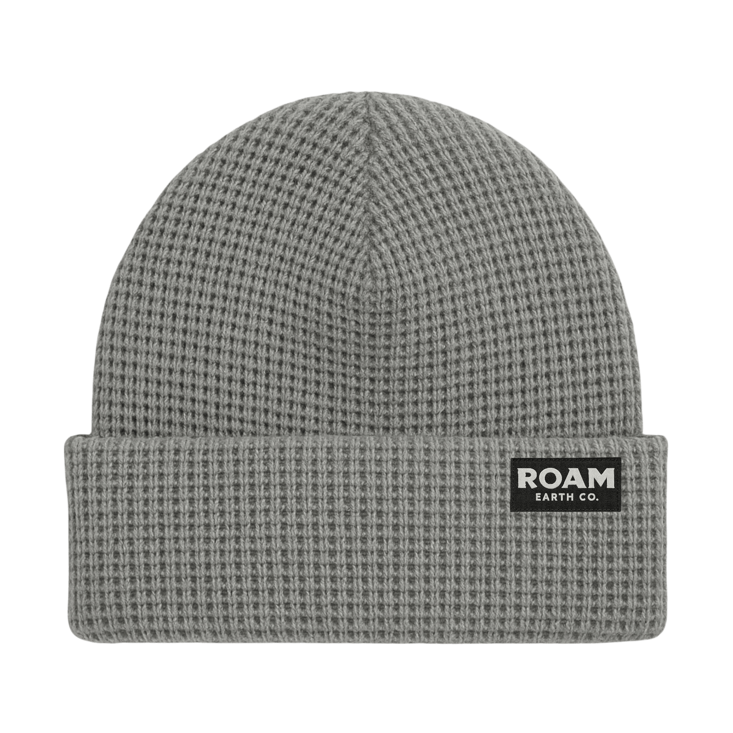 Waffle Knit Wool Heather Grey Beanie - Roam Earth Co.