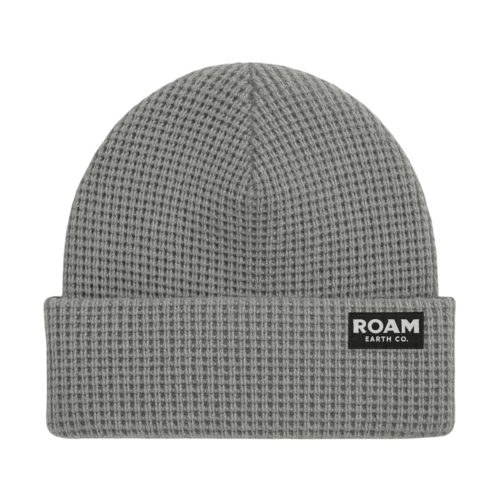 Waffle Knit Wool Heather Grey Beanie - Roam Earth Co.